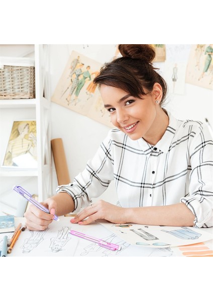 12 Paket Geri Çekilebilir Mekanik Silgi Kalemler, Okul Ev Ofis A (Yurt Dışından) modelleri