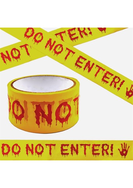 Cadılar Bayramı Süslemeleri Dikkat Bandı, Girmeyin Dikkat Bandı 3 Adet (Yurt Dışından) fiyatları