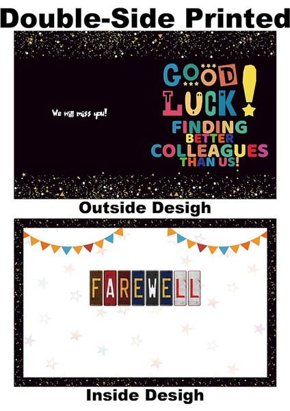 2 Adet Iş Arkadaşı Ayrılırken Veda Kartı - Komik Veda Hediyesi (Yurt Dışından)