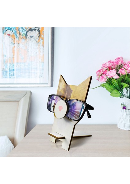 2 Adet Ahşap Puzzle Gözlük Tutucu Hayvan Güneş Gözlüğü Sergileme Standı, B (Yurt Dışından) fırsatları