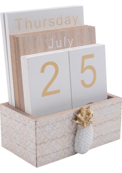 Ahşap Flip Masa Blokları Takvimi, Ev/ofis Için, 11.5X6.5X14.5CM, C (Yurt Dışından) modelleri