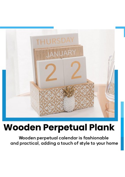Ahşap Flip Masa Blokları Takvimi, Ev/ofis Için, 11.5X6.5X14.5CM, C (Yurt Dışından) indirimleri