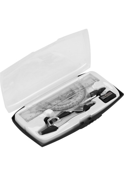 10 Parça Okul Açı Ölçer Seti Matematik ve Mühendislik Için Cetveller, Gri (Yurt Dışından) fiyatları