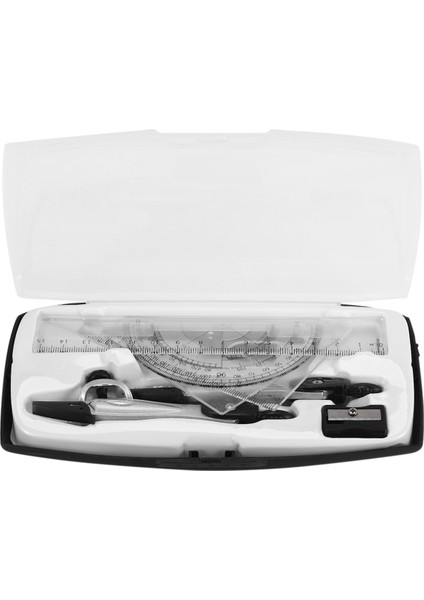 10 Parça Okul Açı Ölçer Seti Matematik ve Mühendislik Için Cetveller, Gri (Yurt Dışından) fırsatları