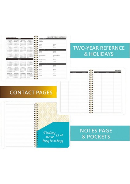 2024 Randevu Defteri ve Planlayıcı - Ocak 2024 - Aralık 2024 (Yeşil) (Yurt Dışından) modelleri