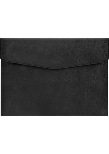 Pu Deri A4 Dosya Klasör Belge Tutucu Su Geçirmez (Siyah) (Yurt Dışından)