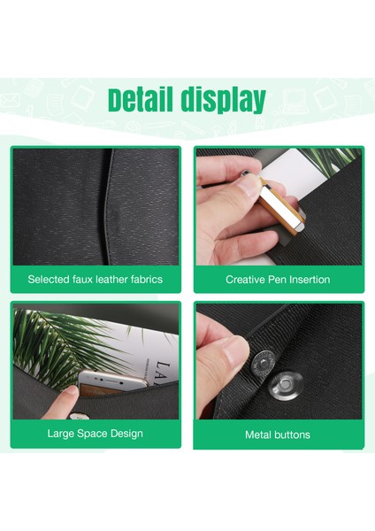 Pu Deri A4 Dosya Klasör Belge Tutucu Su Geçirmez (Siyah) (Yurt Dışından) indirimleri