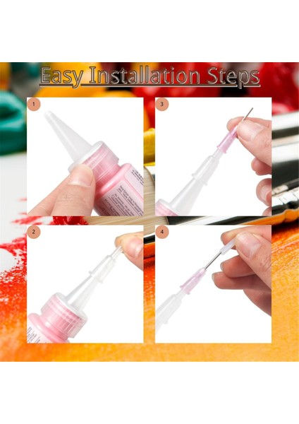 2 Oz Akrilik Boya Şişeleri Için 12'li Paket Hassas Aplikatör Kapakları (Yurt Dışından) fırsatları