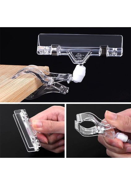 30 Adet Etiket Tutucu Işaret Klipsi, Plastik Şeffaf Döndürülebilir Işaret Klipsleri (Yurt Dışından) fiyatları