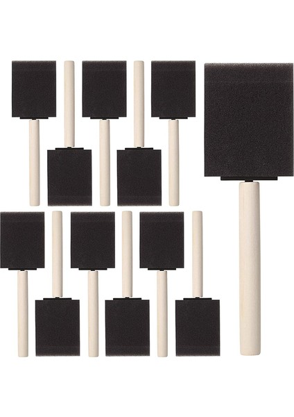 50 Adet 2 Inç Köpük Sünger Ahşap Saplı Boya Fırçası Seti, Harika (Yurt Dışından) fırsatları