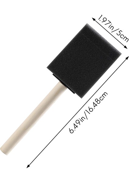 50 Adet 2 Inç Köpük Sünger Ahşap Saplı Boya Fırçası Seti, Harika (Yurt Dışından) indirimleri