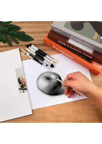 6 Adet Sanatçı Karıştırma Sünger Kalem, Çift Başlı Karıştırma Kalem Aracı (Yurt Dışından) modelleri