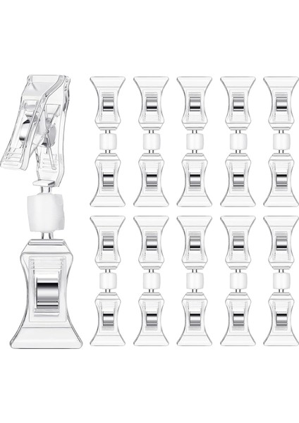 Etiket Giyim Kartvizit Perakende Için 100 Adet Çift Taraflı Logo Klipsi (Yurt Dışından)