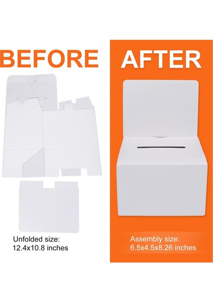 24 Paket Yuvalı Karton Oylama Kutusu, Çekiliş Kutuları 6x6 Inç (Yurt Dışından) modelleri