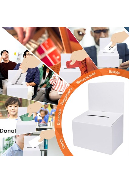 24 Paket Yuvalı Karton Oylama Kutusu, Çekiliş Kutuları 6x6 Inç (Yurt Dışından) indirimleri