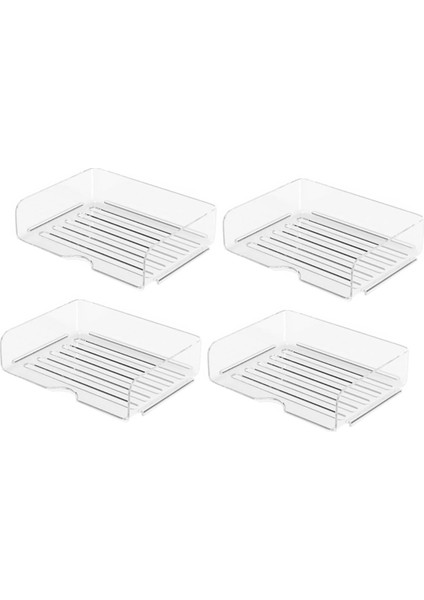 Masa Için 4 Katlı Kağıt Düzenleyici, Istiflenebilir Masa Düzenleyici Kağıt Tepsisi (Yurt Dışından)