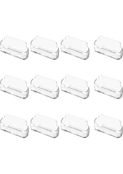 16 Adet Şeffaf Kartvizit Kutusu Masaüstü Kartvizitlik (Yurt Dışından)