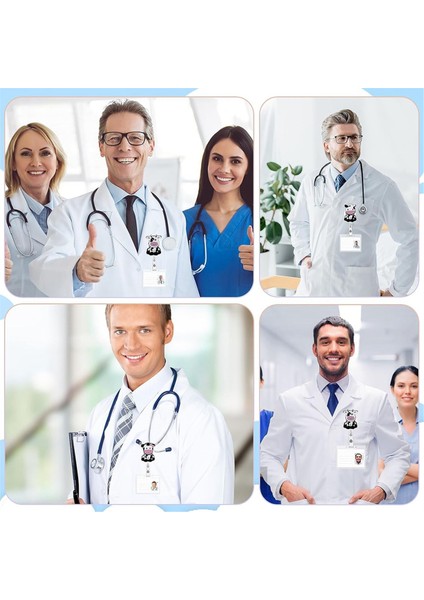 3 Adet Inek Rozeti Makarası Klipsleri, Geri Çekilebilir Rozet Tutucu (Yurt Dışından) fırsatları