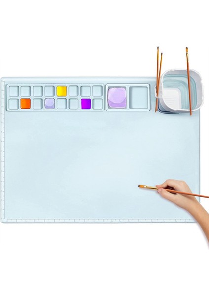 Silikon Boyama Matı Silikon Palet Paleti Boyama Grafiti Matı (Yurt Dışından)