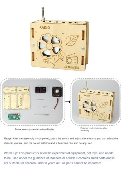 Kendin Yap Fm Radyo Modeli Ahşap Bilim Deney Kitleri Bilim Öğrenme (Yurt Dışından) indirimleri
