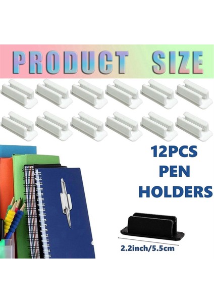 Kalem Tutucu Taşınabilir Kalem Tutucu Işaretleyici Tutucu Montaj Klipsi, Siyah (Yurt Dışından) indirimleri