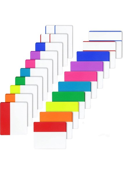 1200 Parça Sekmeler 2 Inç Yapışkan Dizin Sekmeleri, Renkli Sayfa Işaretleyicileri (Yurt Dışından) fiyatları