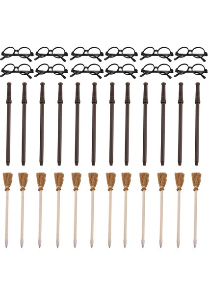 Cadı Süpürgesi Kalem ve Kalemler ve Gözlükler (Yurt Dışından)