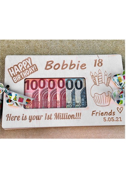 Kişiselleştirilmiş Ahşap Para Hediye Kutusu Doğum Günü Hediye Kutusu (Yurt Dışından) fiyatları