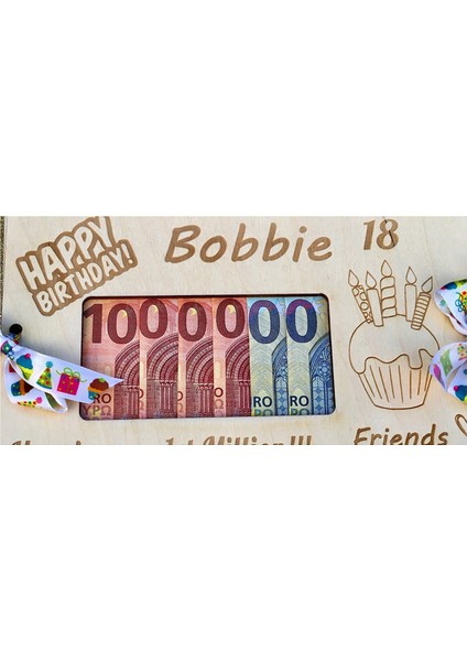 Kişiselleştirilmiş Ahşap Para Hediye Kutusu Doğum Günü Hediye Kutusu (Yurt Dışından) modelleri