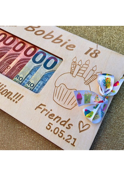 Kişiselleştirilmiş Ahşap Para Hediye Kutusu Doğum Günü Hediye Kutusu (Yurt Dışından) indirimleri