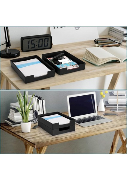 4 Adet Yığılabilir Mektup Tepsisi Kağıt Düzenleyici (Yurt Dışından) indirimleri