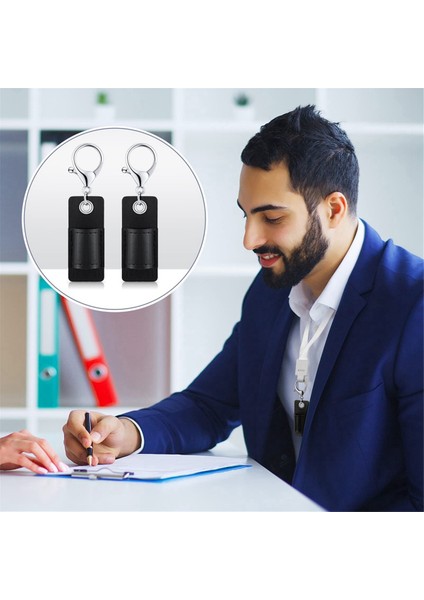 Taşınabilir Deri Kalemlik Pu Deri Rozet Kalemlik, Siyah (Yurt Dışından) fiyatları