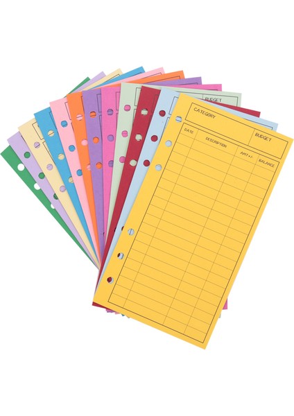 12 Bütçe Zarfı, Kart Nakit Zarf Sistemi, Çeşitli Renkler (Yurt Dışından) fiyatları