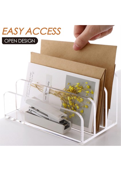 3 Bölmeli Posta Düzenleyici Masa Için Mektup Tutucu (Yurt Dışından) modelleri