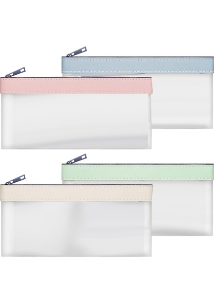 4 Parça Fermuarlı Para Çantaları, Nakit Zarfları, Para Kesesi, Banka Çantası (Yurt Dışından)