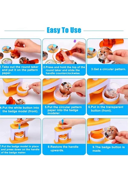 Basit Rozetler Düğme Yapım Makinesi Düğme Parçası, 48 Adet Düğme Parçası (Yurt Dışından) indirimleri
