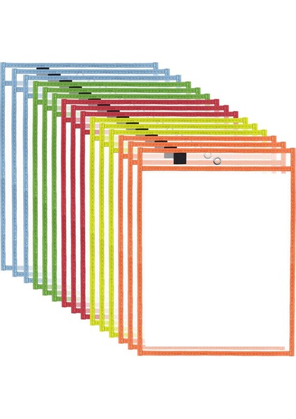 Kuru Silinebilir Cep Kovanları, Plastik Dosya Kovanları Sayfa Koruyucuları, 15 Adet (Yurt Dışından)