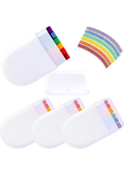 4 Adet Gökkuşağı Yüz Vücut Boyası-Gay Pride Günü Bayrağı Yüz Boyası (Yurt Dışından)