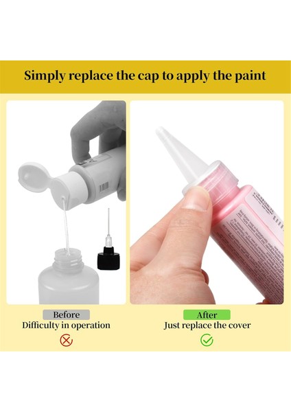 2 Onsluk Akrilik Boya Şişeleri Için 12'li Paket Hassas Aplikatör Kapakları (Yurt Dışından) fiyatları