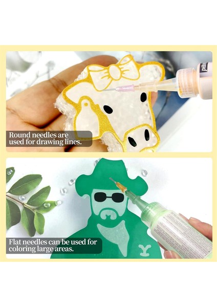 2 Onsluk Akrilik Boya Şişeleri Için 12'li Paket Hassas Aplikatör Kapakları (Yurt Dışından) modelleri