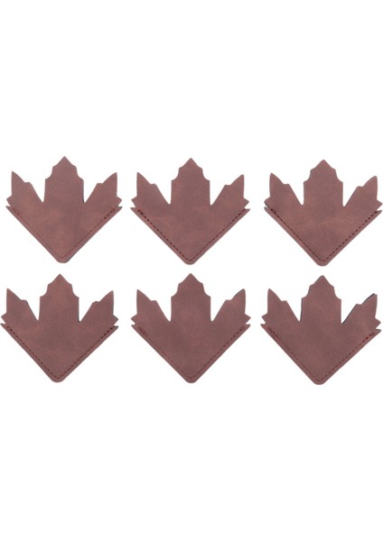 6 Adet Pu Deri Akçaağaç Yaprağı Ayraçları Sayfa Köşesi El Yapımı Ayraçlar (Yurt Dışından)