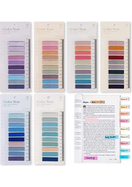 60 Renk Yazılabilir Morandi Yapışkan Sekmeler, Yeniden Konumlandırılabilir Renkli Işaretleyiciler (Yurt Dışından) modelleri