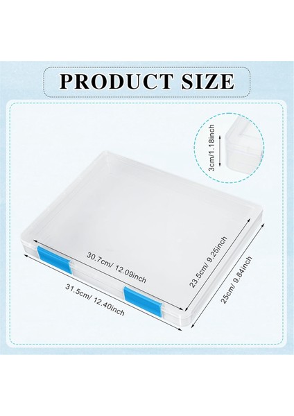 6 Adet Şeffaf A4 Dosya Kutusu Belge Plastik Saklama Kutusu Tokalı (Yurt Dışından) modelleri