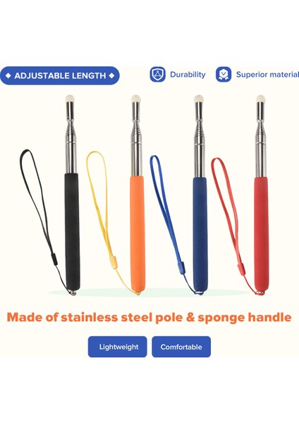 Sınıf Beyaz Tahtası Için El ile 4 Adet Teleskopik Işaretçi Çubuğu (Yurt Dışından) indirimleri