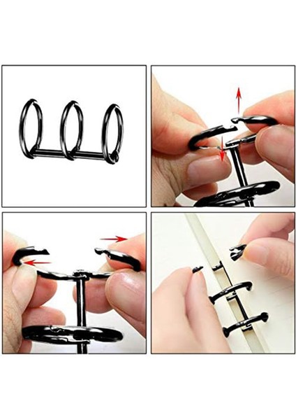 3-Halka Kitap Halkaları Metal Gevşek Yapraklı Dosya Halkaları Bağlama (Yurt Dışından) fırsatları