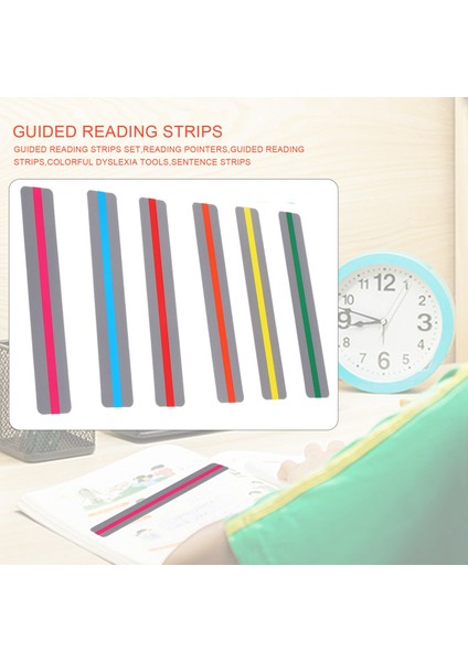 12 Adet Rehberli Okuma Şeritleri Seti Düzeltme Plastik Sayfaları Ayraç (Yurt Dışından) fırsatları