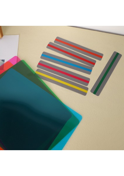 12 Adet Rehberli Okuma Şeritleri Seti Düzeltme Plastik Sayfaları Ayraç (Yurt Dışından) indirimleri