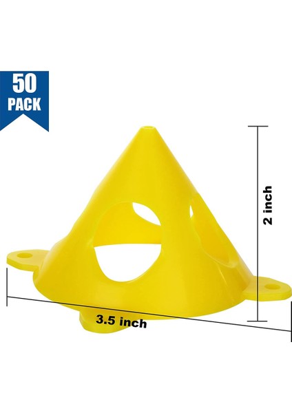 50 Adet Sarı Koni Tuval ve Dolap Kapı Yükselticileri (Yurt Dışından) fiyatları