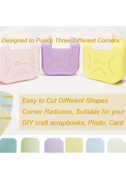 3 Parça Köşe Delgisi Köşe Kesici Yaratıcı Desen Köşe Delgisi (Yurt Dışından) fiyatları