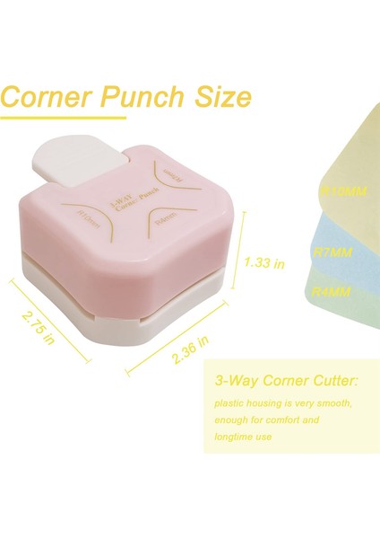 3 Parça Köşe Delgisi Köşe Kesici Yaratıcı Desen Köşe Delgisi (Yurt Dışından) fırsatları